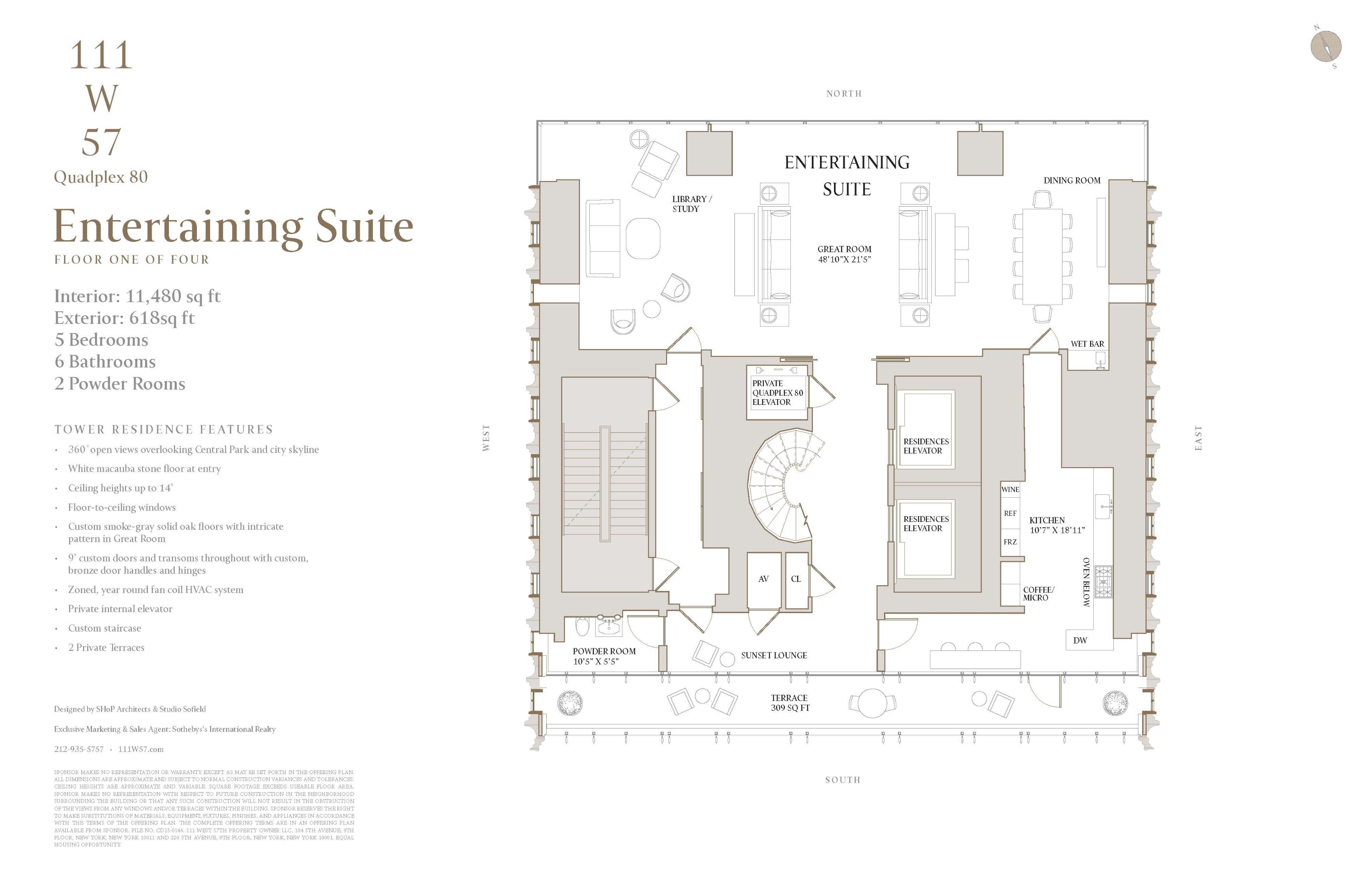 111 W 57th #QUADPLEX 80 Manhattan, NY 10019