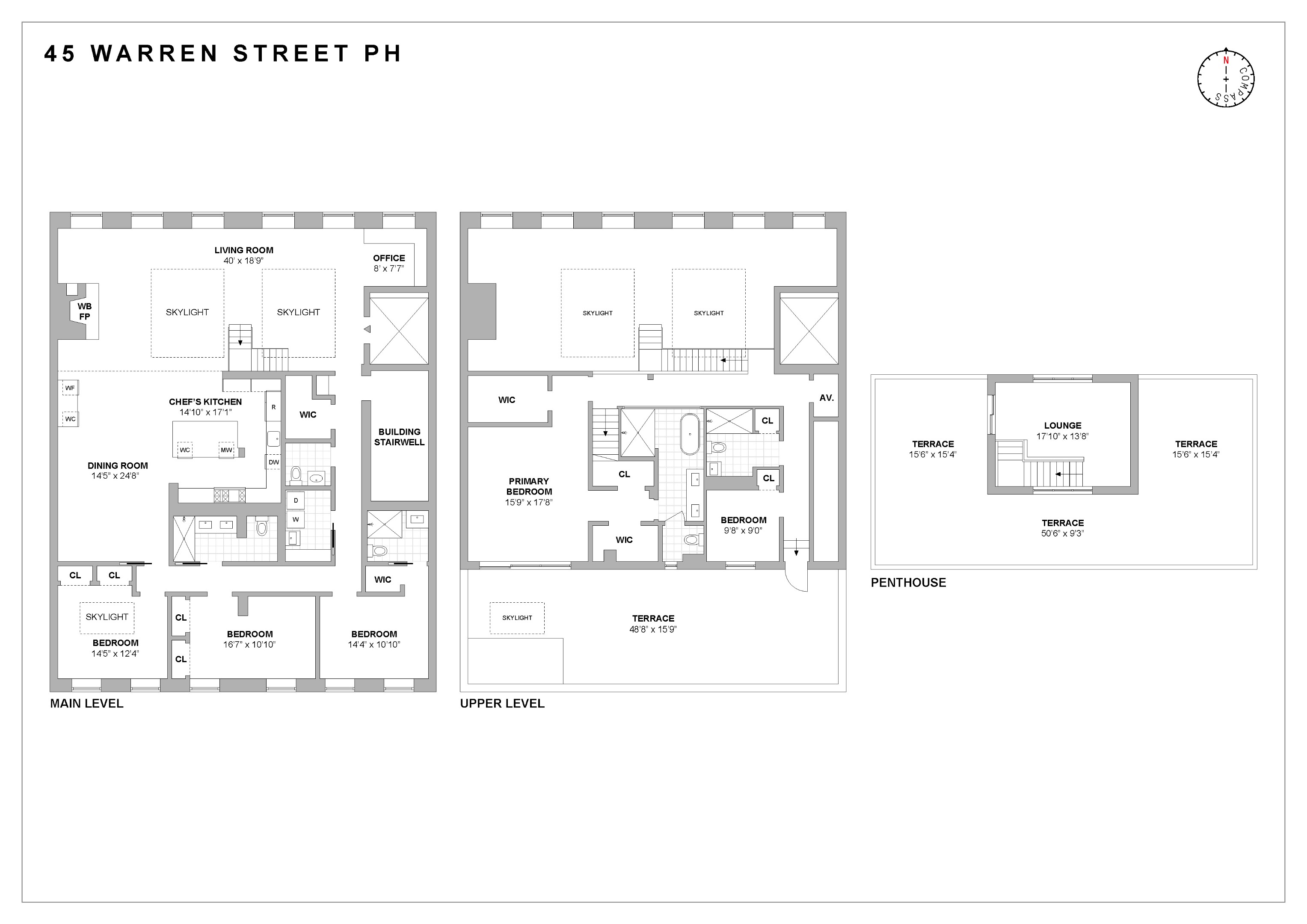 45 Warren #PH Manhattan, NY 10007