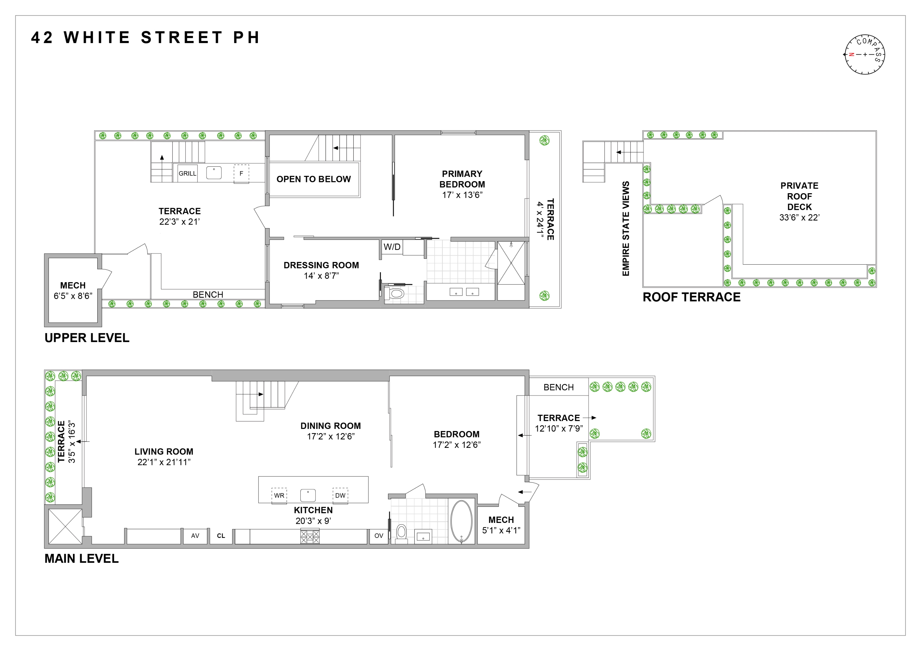 42 White #PH Manhattan, NY 10013