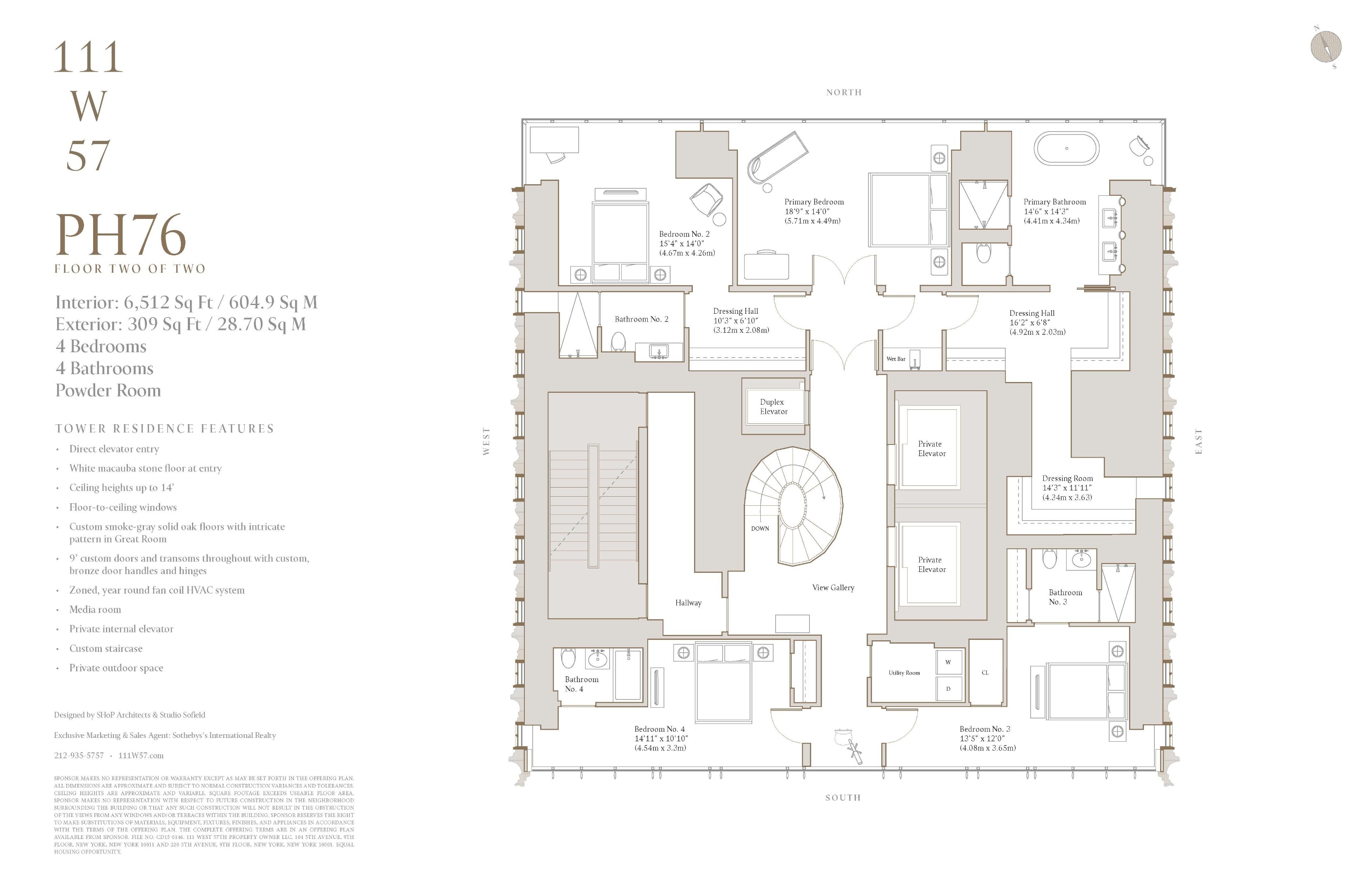 111 W 57th #PH76 Manhattan, NY 10019