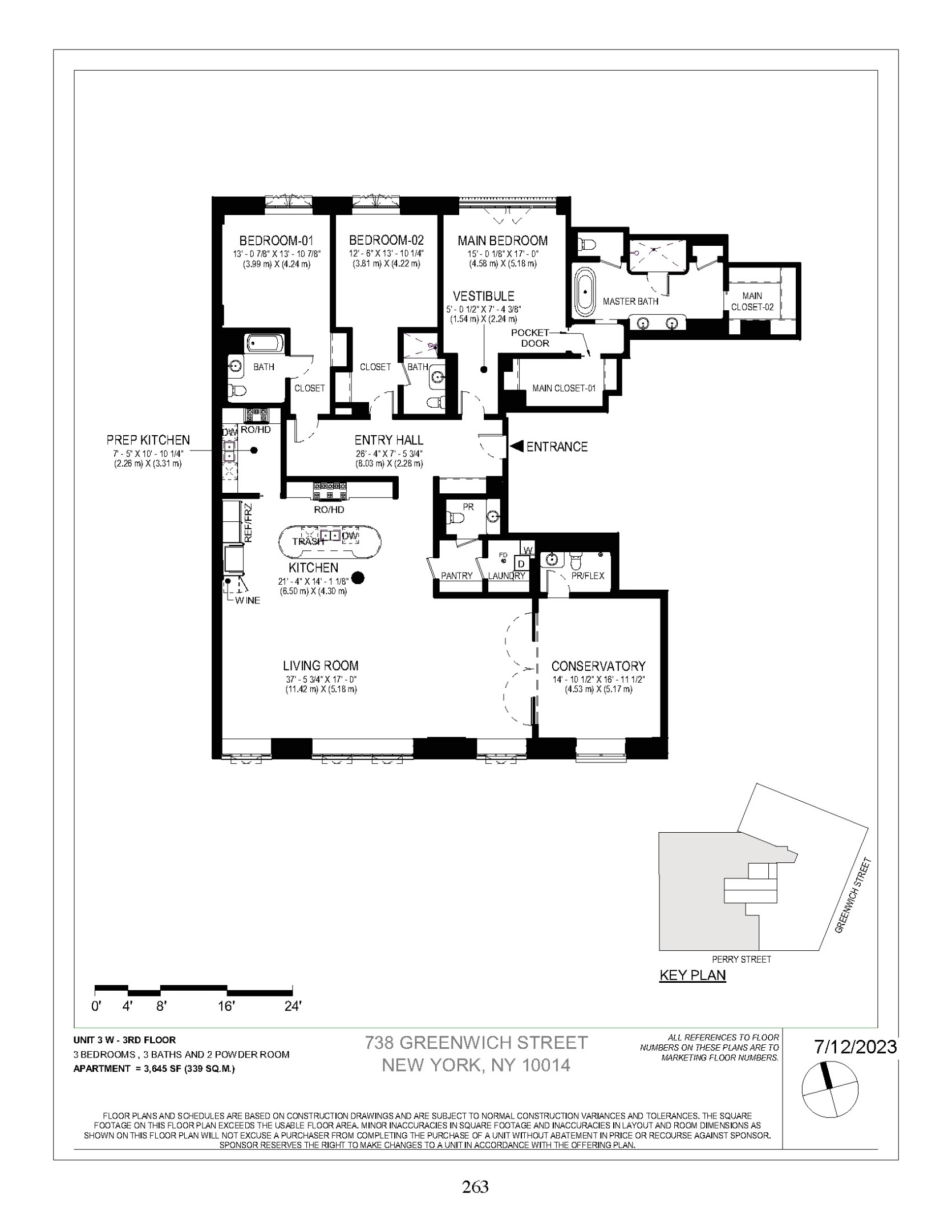 125 Perry #3W Manhattan, NY 10014